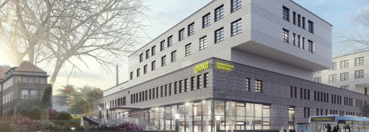 Visualisierung des Neubaus des Delme Klinikums in Delmenhorst Visualisierung des Neubaus des Delme Klinikums