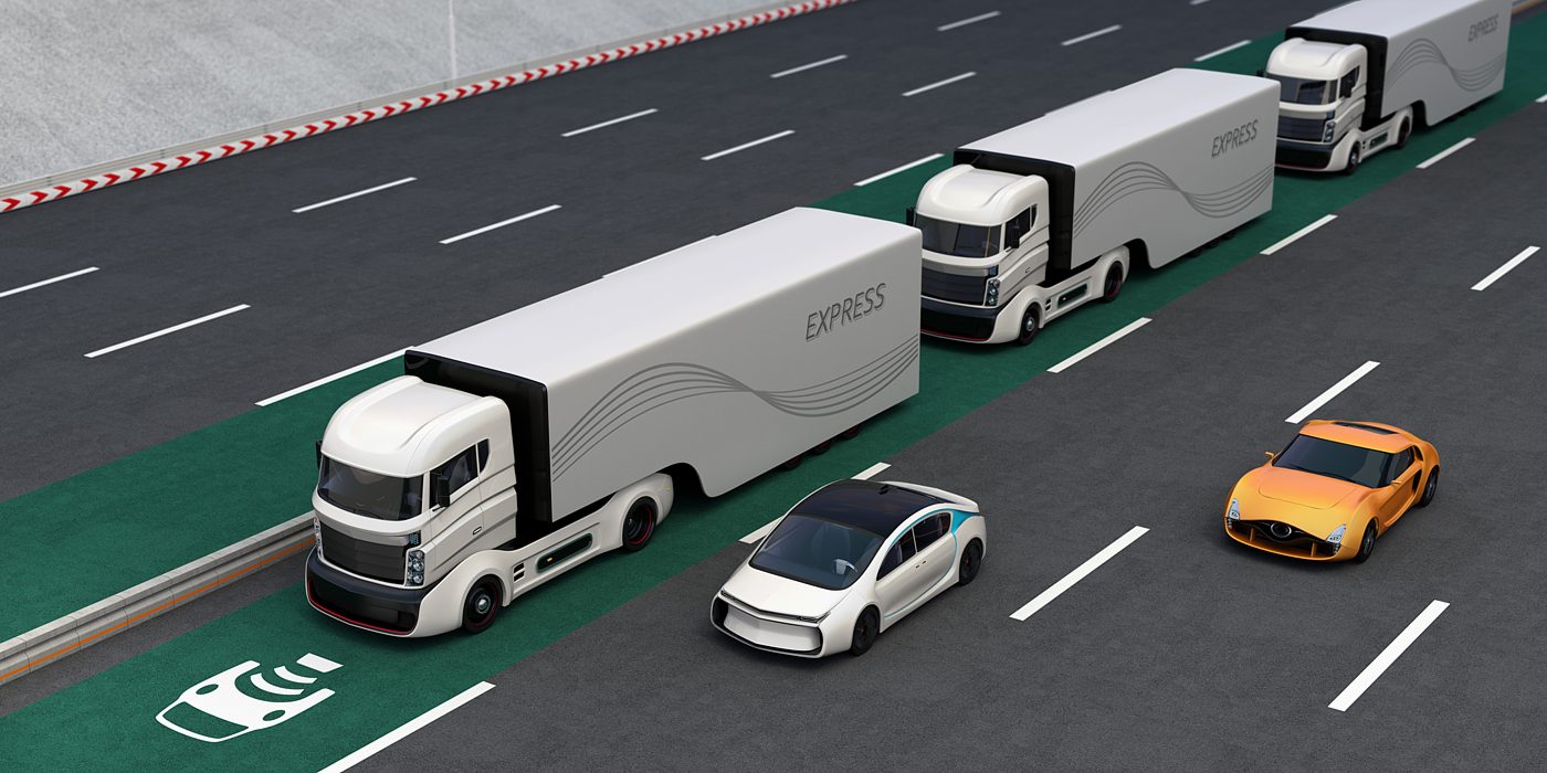 Für größere Waren kommen fahrerlose Transportsysteme zum Einsatz
