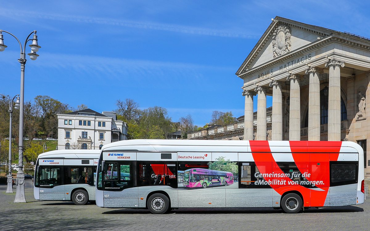 E-Busflotte in Wiesbaden