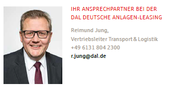 Reimund Jung, DAL Deutsche Anlagen-Leasing GmbH, Vertriebsleiter Transport & Logistik