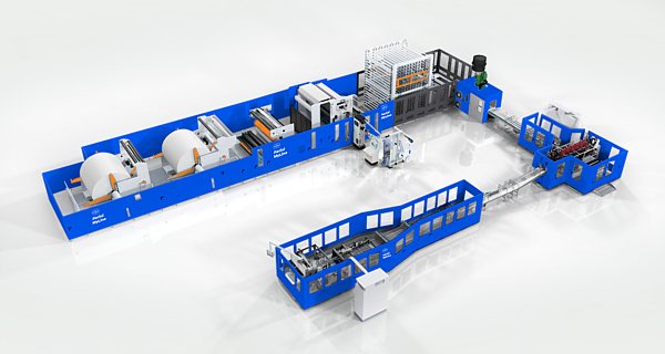 Tissue-Converting- und Verpackungsanlage