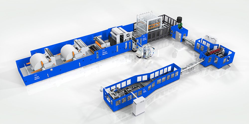 Tissue-Converting- und Verpackungsanlage